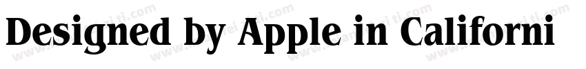 Designed by Apple in California Q m字体转换